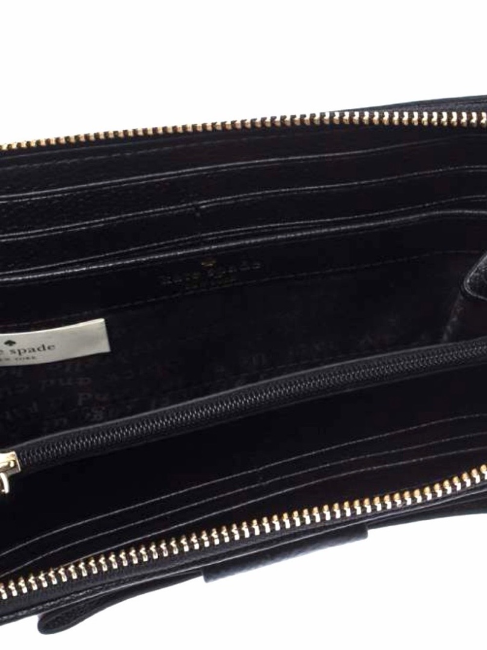 Kate Spade Julia Street red Plaid Nisha Wallet with storybook lining & leather - Picture 9 of 13